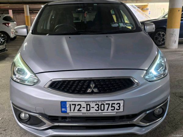 Mitsubishi Mirage Hatchback, Petrol, 2017, Silver