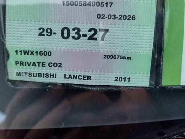 Mitsubishi Lancer Saloon, Diesel, 2011, Red