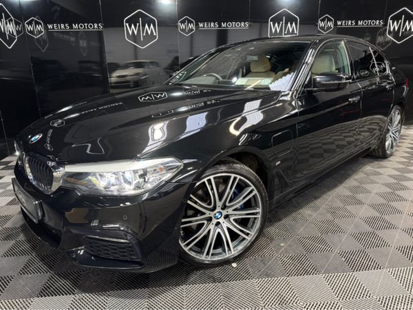 BMW 5-Series Saloon, Petrol Hybrid, 2018, Black