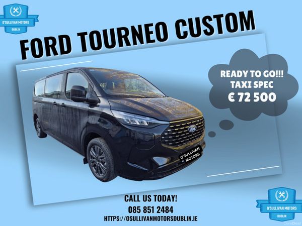 Ford Tourneo Custom MPV, Petrol Plug-in Hybrid, 2026, Black