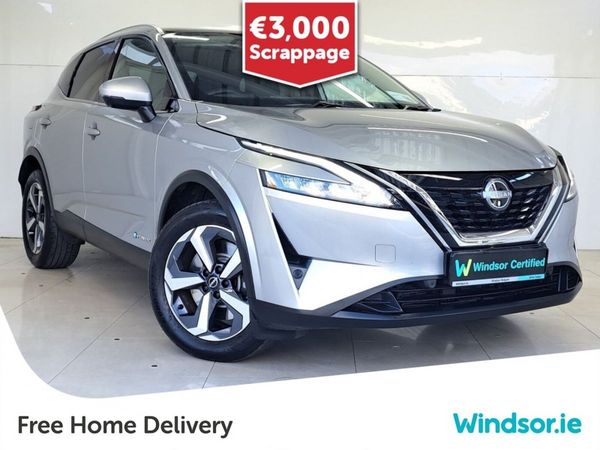 Nissan Qashqai SUV, Petrol Hybrid, 2024, Silver