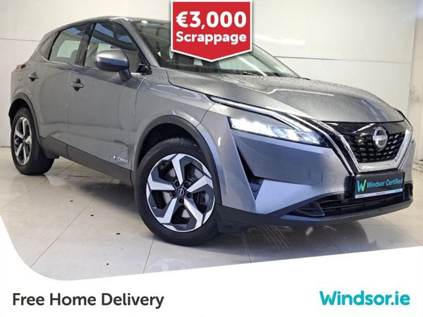 Nissan Qashqai SUV, Petrol Hybrid, 2024, Grey