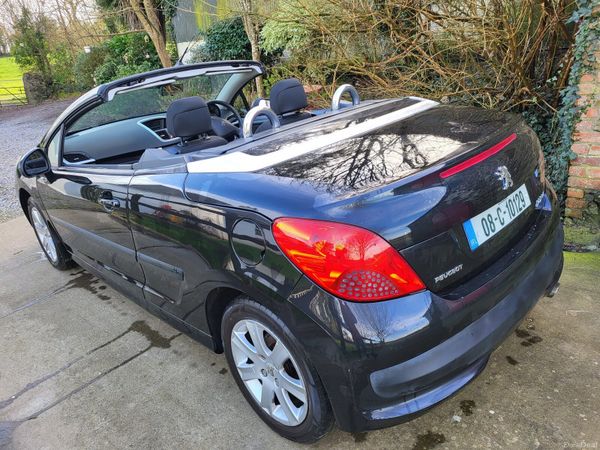 Peugeot 207 Convertible, Petrol, 2008, Black