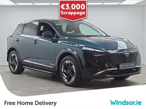 Nissan Qashqai MPV, Petrol Hybrid, 2025, Green