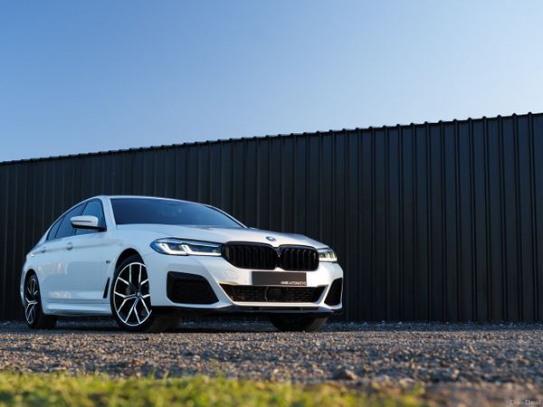 BMW 5-Series Saloon, Petrol Plug-in Hybrid, 2022, White