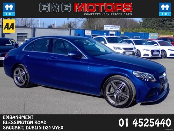 Mercedes-Benz C-Class Saloon, Petrol, 2019, Blue