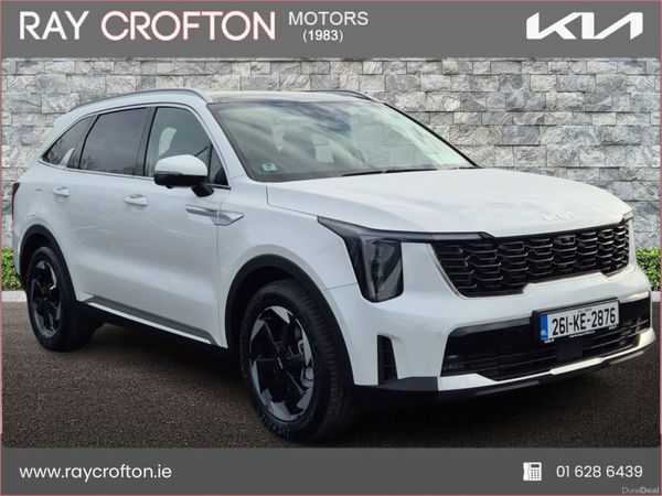 Kia Sorento SUV, Petrol Plug-in Hybrid, 2026, White