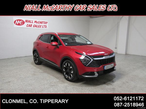 Kia Sportage SUV, Petrol Plug-in Hybrid, 2023, Red