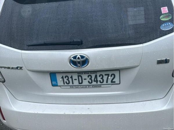 Toyota Prius MPV, Petrol Hybrid, 2013, White