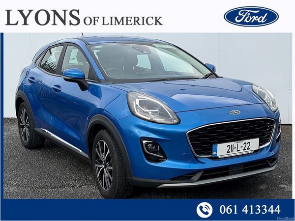 Ford Puma MPV, Petrol Hybrid, 2021, Blue