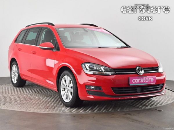 Volkswagen Golf Estate, Petrol, 2014, Red