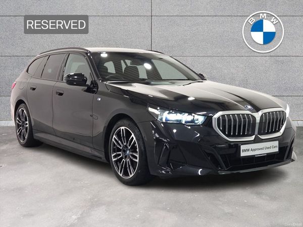 BMW 5-Series Estate, Petrol Plug-in Hybrid, 2025, Black