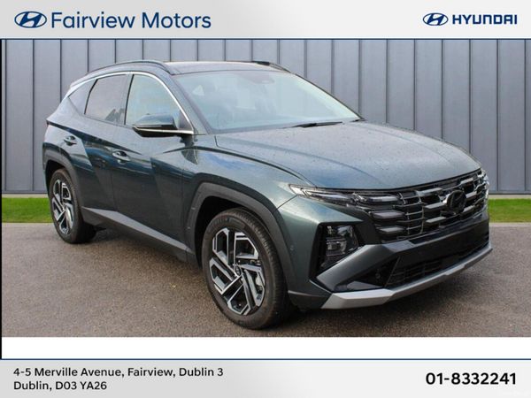 Hyundai Tucson SUV, Petrol Hybrid, 2024, Green