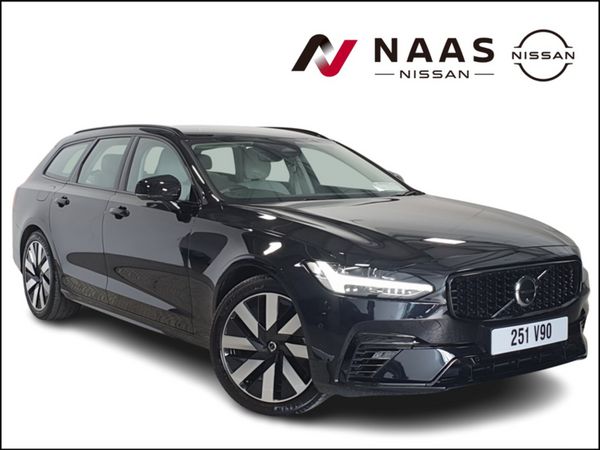 Volvo V90 Estate, Petrol Hybrid, 2025, Black