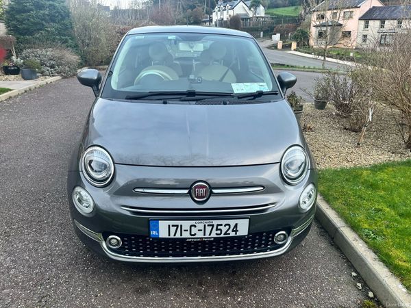 Fiat 500 Hatchback, Petrol, 2017, Grey