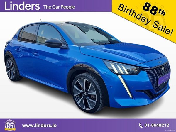 Peugeot 208 Hatchback, Electric, 2022, Blue