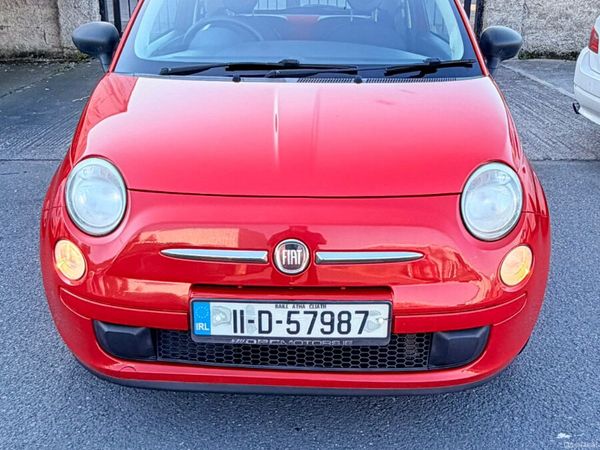 Fiat 500 Hatchback, Petrol, 2011, Red