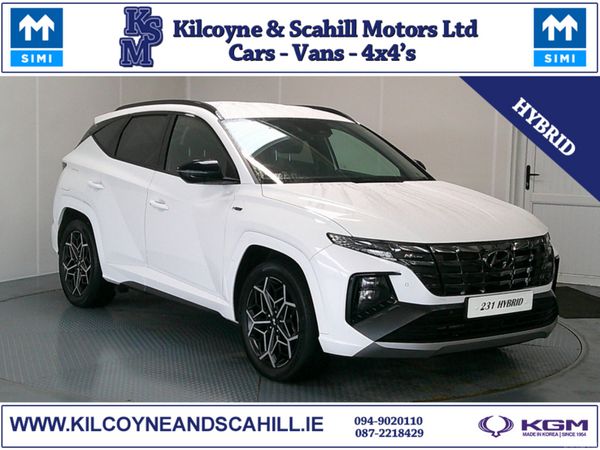 Hyundai Tucson SUV, Petrol Hybrid, 2023, White