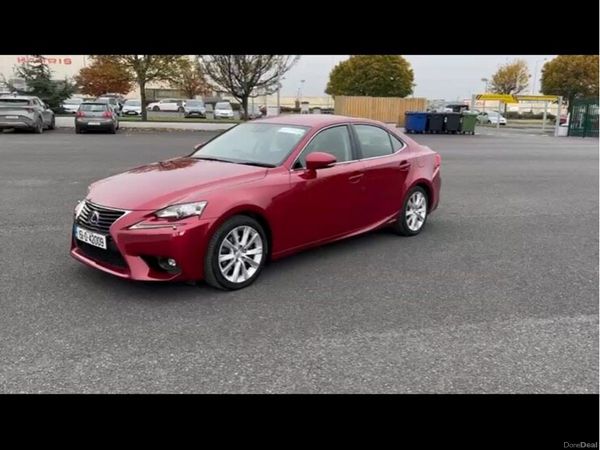Lexus IS Saloon, Petrol Hybrid, 2015, Red