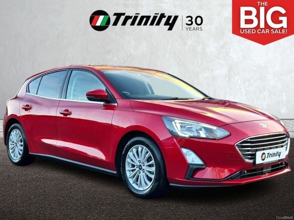 Ford Focus Hatchback, Petrol Hybrid, 2021, Red