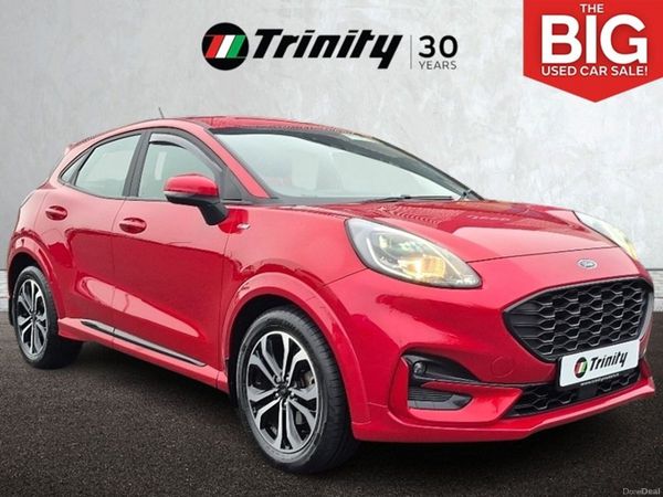 Ford Puma MPV, Petrol Hybrid, 2022, Red