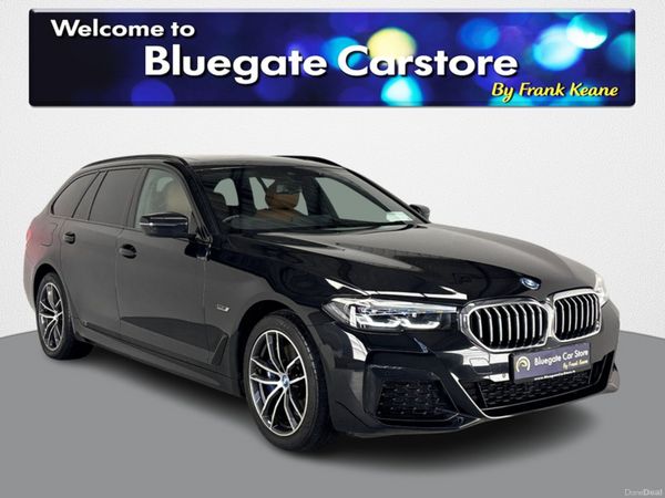 BMW 5-Series Estate, Petrol Plug-in Hybrid, 2023, Black