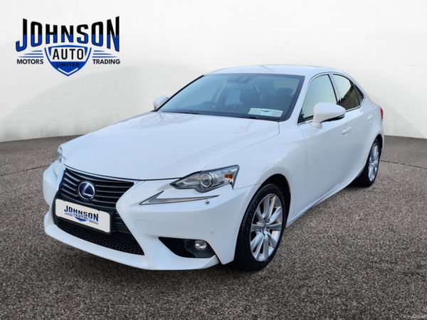 Lexus IS Saloon, Petrol Hybrid, 2015, White