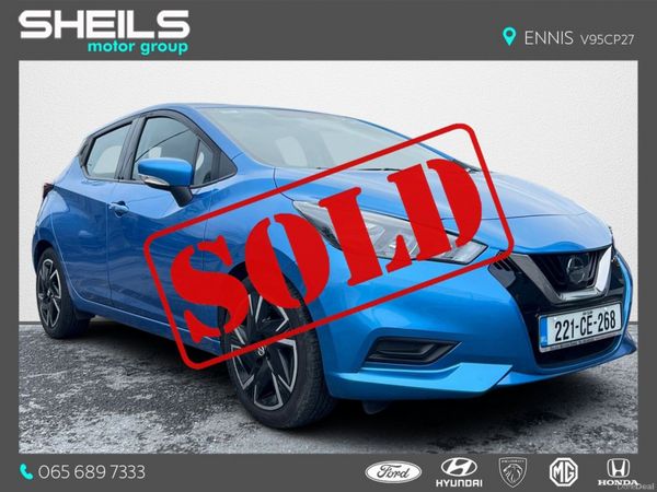 Nissan Micra Hatchback, Petrol, 2022, Blue
