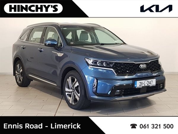 Kia Sorento SUV, Petrol Plug-in Hybrid, 2021, Blue
