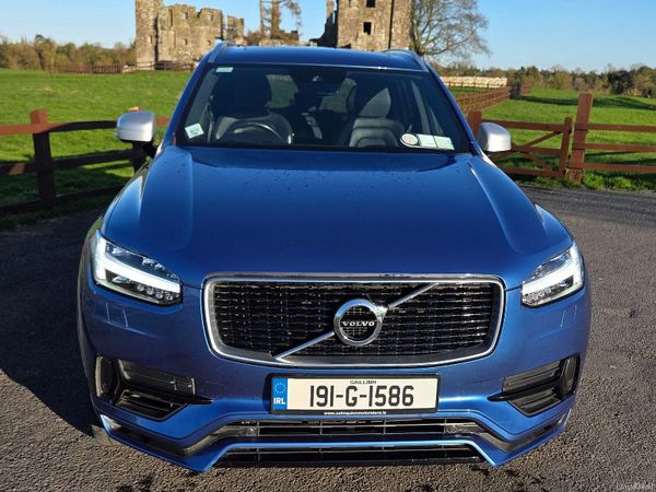 Volvo XC90 SUV, Petrol Plug-in Hybrid, 2019, Blue
