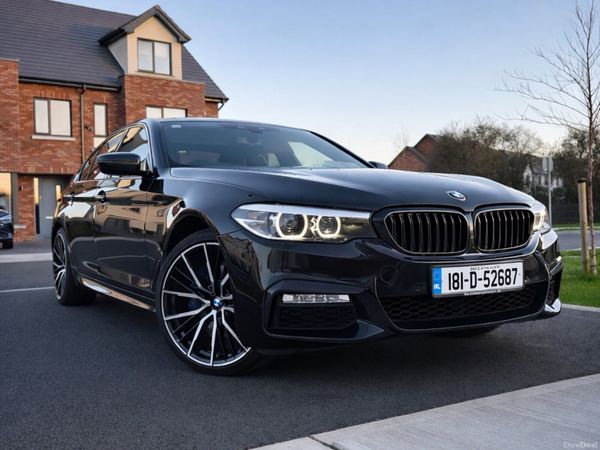 BMW 5-Series Saloon, Petrol Plug-in Hybrid, 2018, Black