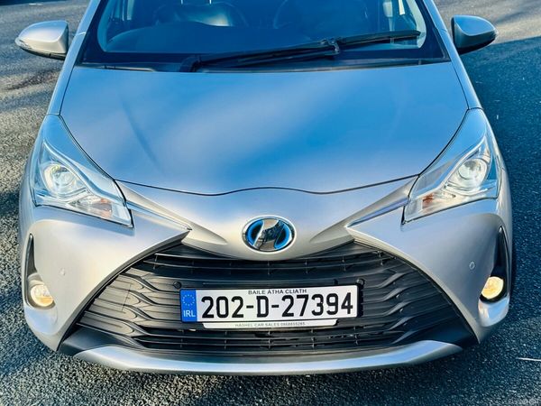 Toyota Vitz Hatchback, Petrol Hybrid, 2020, Silver