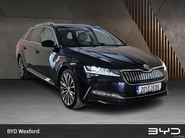 Skoda Superb Estate, Petrol Plug-in Hybrid, 2020, Black
