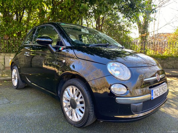 Fiat 500 Hatchback, Petrol, 2014, Black