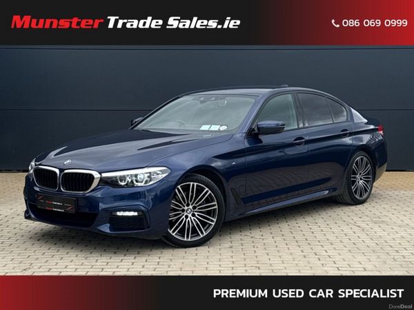 BMW 5-Series Saloon, Petrol, 2019, Blue