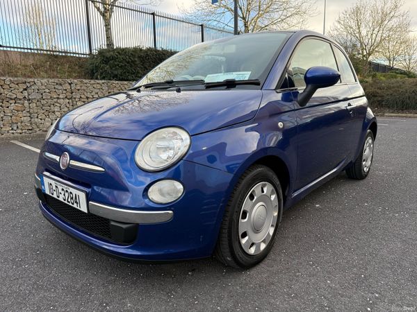 Fiat 500 Hatchback, Petrol, 2010, Blue