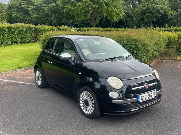 Fiat 500 Hatchback, Petrol, 2012, Black