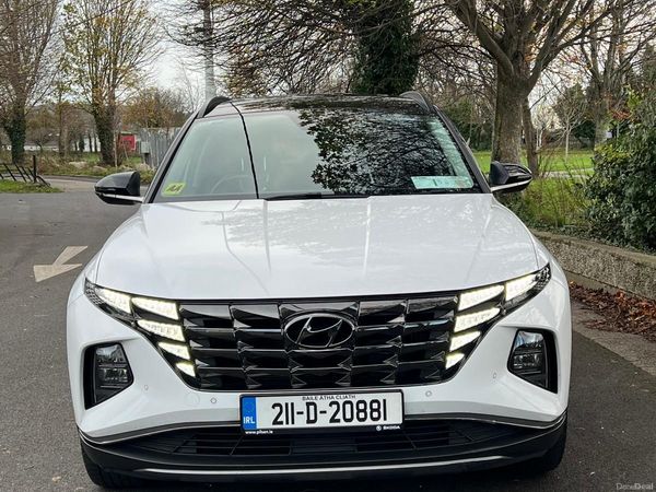 Hyundai Tucson SUV, Petrol Hybrid, 2021, White