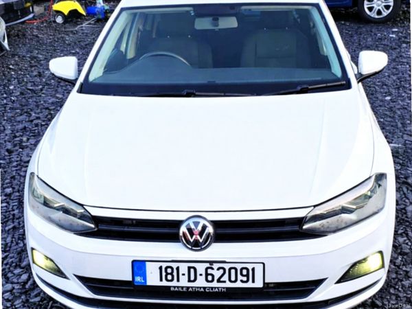 Volkswagen Polo Hatchback, Petrol, 2018, White