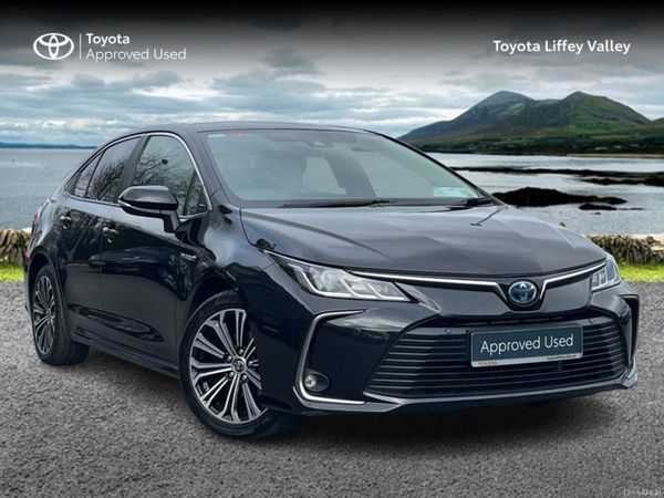 Toyota Corolla Saloon, Petrol Hybrid, 2021, Black