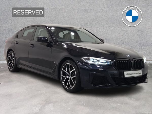 BMW 5-Series Saloon, Petrol Plug-in Hybrid, 2021, Black