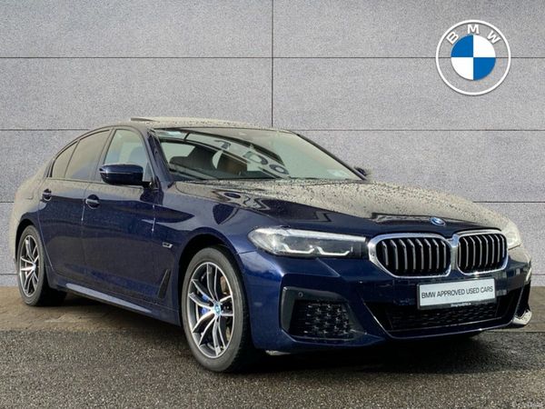 BMW 5-Series Saloon, Petrol Plug-in Hybrid, 2023, Blue