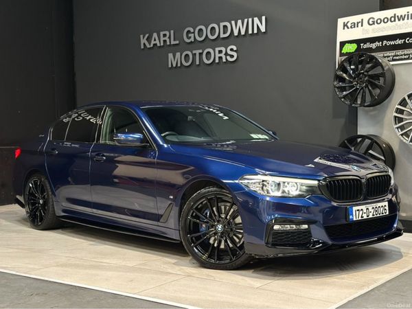 BMW 5-Series Saloon, Petrol Plug-in Hybrid, 2017, Blue