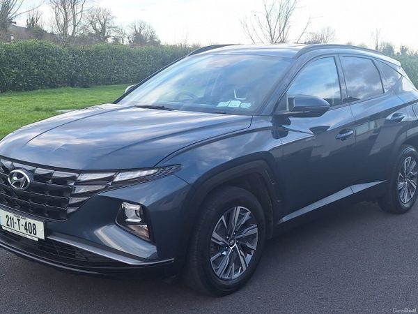 Hyundai Tucson SUV, Petrol Hybrid, 2021, Blue