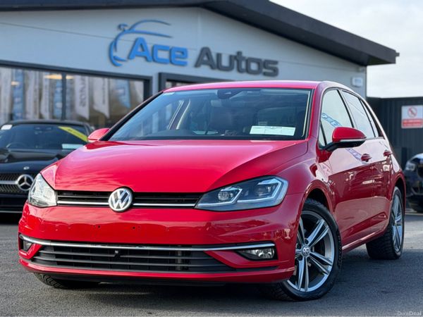 Volkswagen Golf Hatchback, Diesel, 2019, Red