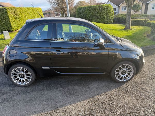 Fiat 500 Hatchback, Petrol, 2011, Black
