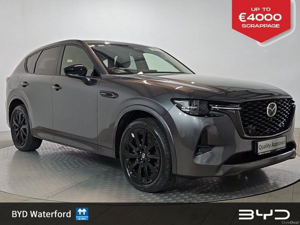 Mazda CX-60 SUV, Petrol Plug-in Hybrid, 2023, Grey