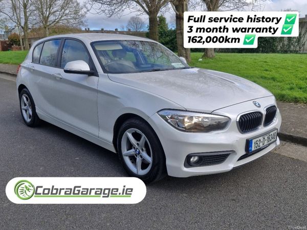 BMW 1-Series Hatchback, Diesel, 2015, White