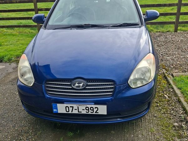 Hyundai Accent Saloon, Petrol, 2007, Blue