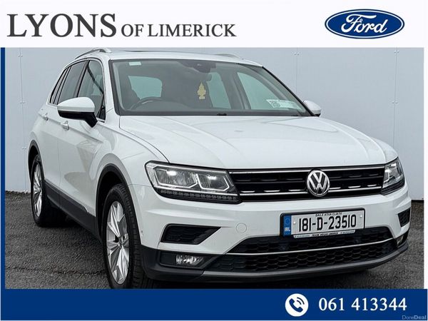 Volkswagen Tiguan SUV, Diesel, 2018, White